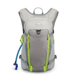 High Sierra Hydrahike 2.0 16L Hydration Water Backpack with Insulated Reservoir Pocket for Hiking, Running, Climbing, or Cycling, Gray & Green - 1 of 4