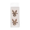C&F Home 1.81" Easter Rose Gold Bunny Rabbit Head Decorative Tabletop Cloth Napkin Rings Set of 4 - 3 of 4