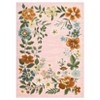 Washable Floral Area Rug Living Room Rug, Foldable Soft Indoor Carpet for Bedroom, Office & Dinning Room - 3 of 4