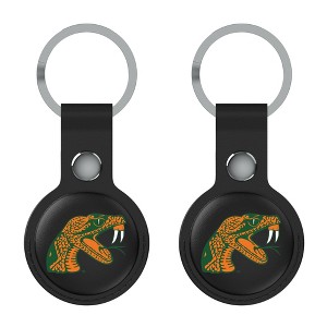 Keyscaper NCAA SWAC Universities Insignia Black Airtag Holder 2-Pack - 1 of 4