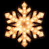 Northlight Lighted Snowflake Window Silhouette Christmas Decoration - 20" - Clear Lights - 2 of 4