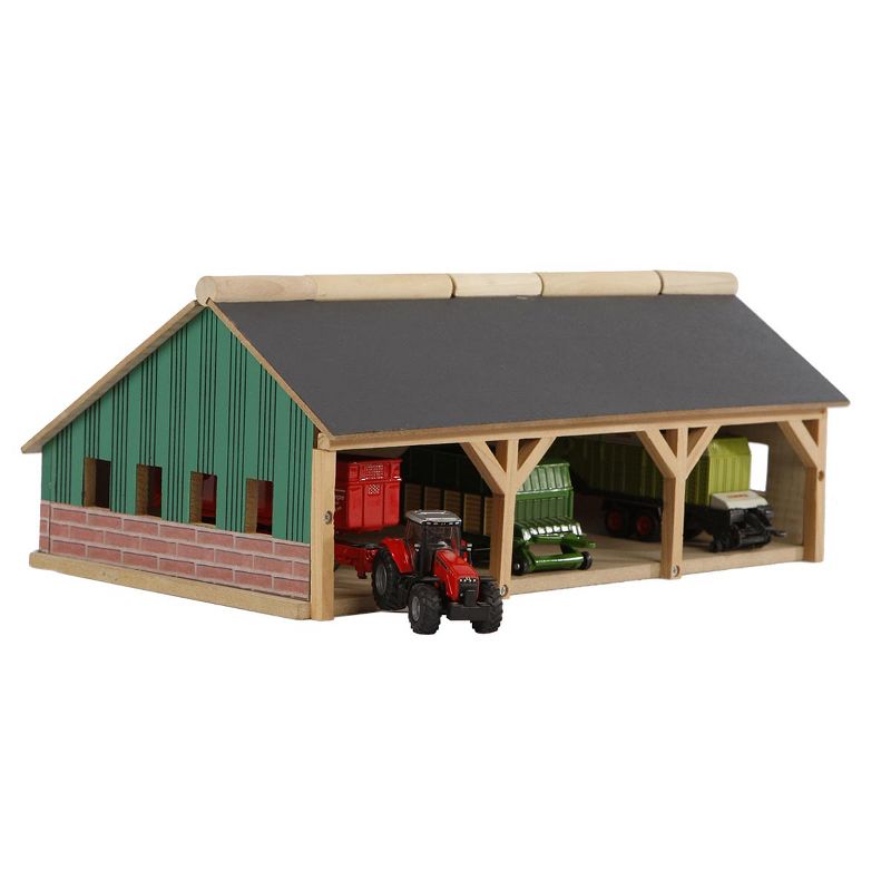 Kids Globe 1/87 Scale Farm Machinery Shed Set For Play Vehicles, 1 of 9