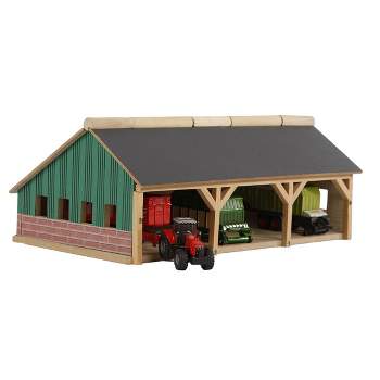 Kids Globe 1/87 Scale Farm Machinery Shed Set For Play Vehicles
