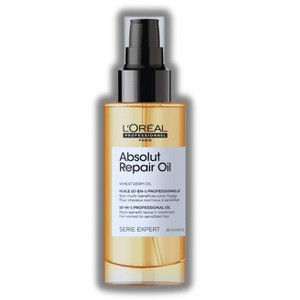 L'Oreal ABSOLUT REPAIR 10-in-1 Leave-in Oil (3.04 oz) Absolute Nourishes, Resurfaces & Repairs | Loreal Quinoa & Proteins |  Dry & Damaged Hair - 1 of 3