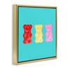 Stupell Industries Cute Gummy Bear Candies Floating Frame Canvas Art - 2 of 4
