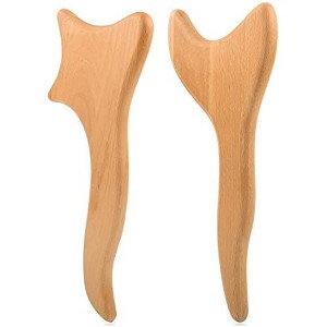 Impresa [2 Designs] Lymphatic Drainage Massage Tool - Wooden Lymphatic Paddle for Body Sculpting, Cellulite, & Deep Massage - 1 of 4