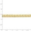 Black Bow Jewelry Men's 6.25mm 10k Yellow Gold Flat Beveled Curb Chain Bracelet - 4 of 4