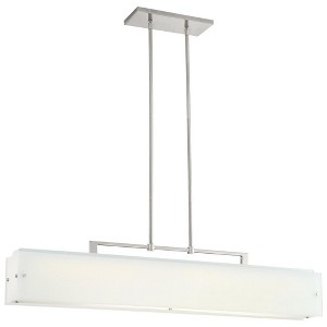 George Kovacs Lighting Button 1 - Light Island Pendant Light in  Brushed Nickel - 1 of 1