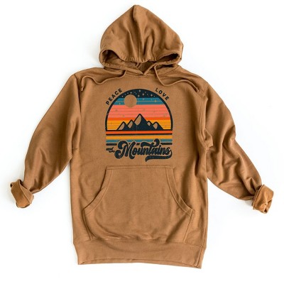 Simply Sage Market Women's Graphic Hoodie Peace Love and Mountains