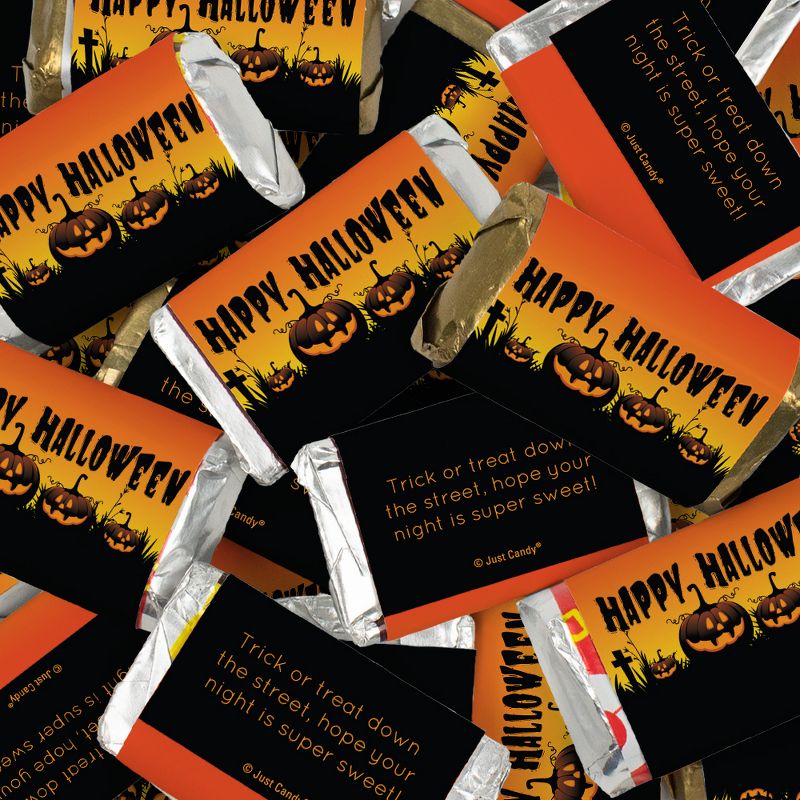 Halloween Candy Party Favors Hershey's Miniatures Chocolate by Just Candy - Pumpkins, 2 of 5