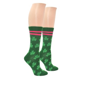 Everything Legwear St. Patrick's Day Clover Crew Sock - 1 of 2