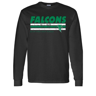 Adult Blair Oaks High School Falcons Name & Graphic Essential Long