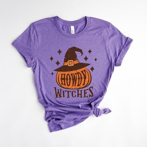 Simply Sage Market Women's Howdy Witches Stars Short Sleeve Graphic Tee - 1 of 4