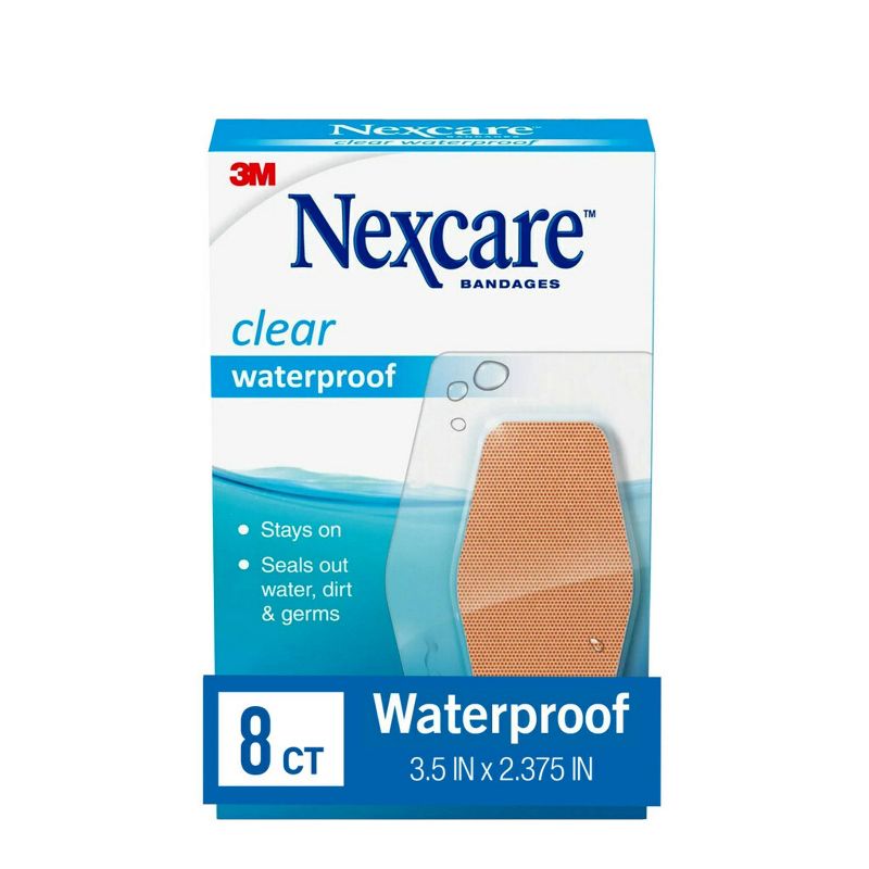 Nexcare Waterproof Bandages Knee and Elbow, Clear, 2 3/8 in x 3 1/2 in, 8 ct., 4 of 16
