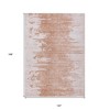 Terra Cotta Salmon And Copper Abstract Washable Indoor Outdoor Area Rug - 3 of 4