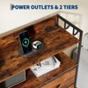 8+3 Drawers Fabric Dressers for Bedroom with 4 Side Pockets,LED Lights,Rustic Brown - 4 of 4