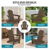 Hyleory HDPE Outdoor Folding Chair with Cloud-Shaped Backrest, Portable Patio Seating - 4 of 4