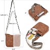 Crossbody Bags for Women Trendy Vegan Leather Hobo Purses Shoulder Handbags With Wide Shoulder Strap - 3 of 4