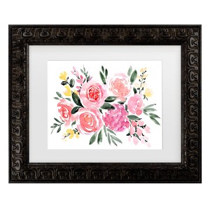 Trademark Fine Art - Rosana Laiz Blursbyai Janis bouquet Matted Framed Art - 1 of 4