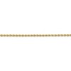 Black Bow Jewelry 14k Yellow Gold, 2mm Diamond Cut Rope Chain Anklet - 2 of 4