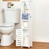The Lakeside Collection Toilet Paper Storage Holder with Shelf - 4 of 4