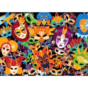 Brain Tree - Magic Mask 1000 Piece Puzzles for Adults-Jigsaw Puzzles-With 4 Puzzle Sorting Trays- Random Cut - 27.5"Lx19.5"W - 1 of 4