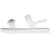 bebe Girl's Flat Sandals with Rhinestone Bow Detail and Fruit Glitter Detail - Sandals for Little Kid/Big Kid - 3 of 4