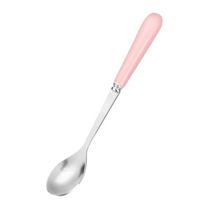 Unique Bargains Stainless Steel Dessert Tea Coffee Spoon with Ceramic Handle 5.7 Inch - 1 of 4