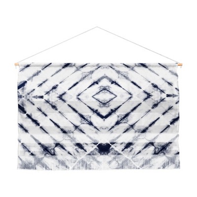 47"x32" Little Arrow Design Co Shibori Wall Hanging Landscape Tapestries Blue - Deny Designs