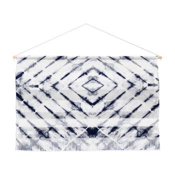 47"x32" Little Arrow Design Co Shibori Wall Hanging Landscape Tapestries Blue - Deny Designs