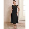 INSPIRE CHIC Women's Formal Eyelet Sleeveless Cut Out Front Flared Casual A-Line Midi Dresses - 2 of 4