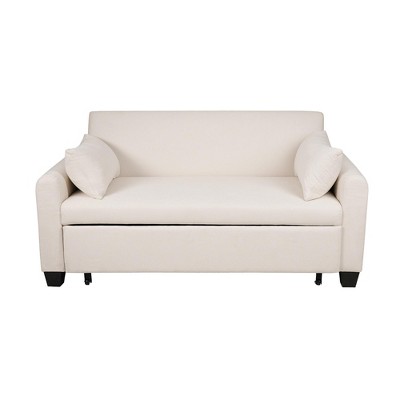 NicBex Convertible Sofa Bed Couch with Adjustable Back & Pillows,Oversized Upholstered Sleeper Sofa for Living Room,Bedroom