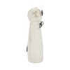 Sagebrook Home Cat with Glasses Sculpture - Contemporary Ceramic White Cat Statue with Black and Beige Accents for Home - 3 of 4