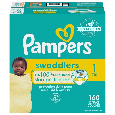 Pampers Swaddlers Newborn Diapers Size 1 160 Count