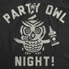 Mens Funny T Shirts Party Owl Night Sarcastic Drinking Graphic Novelty Tee For Men - Crazy Dog Men's T Shirt - 2 of 4
