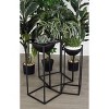 Set of 3 Modern Iron Rectangular Framed Bowl Plant Stands - Olivia & May: No Assembly, Indoor/Outdoor Use - 2 of 3