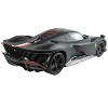 Ferrari SP3 Daytona "Icona Series" Matt Black with Red and White Stripes "#16 Charles Leclerc" 1/18 Model Car by BBR Models - 4 of 4