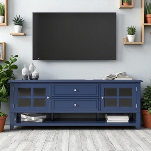 TV Stand for TVs up to 60'', Entertainment Center with Multifunctional Storage, Media Console with Modern Design for Living Room, Bedroom - 1 of 4