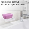 Unique Bargains Plastic Soap Dish Keep Soap Dry Soap Cleaning Storage for Home Bathroom Kitchen - 2 of 4