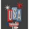 Americana Vintage Motel Sign Men's Crew Neck Short Sleeve Tee - 2 of 2