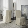 Suzie 18" H Slipcover Dining Chair (Set of 2) - HUD4207 - Beige - Safavieh Couture - 3 of 4