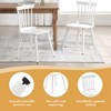 Bekrvio Windsor Dining Chair-Farmhouse Solid Wood Spindle Back Side Chair Mid-Century Modern Black Armless Kitchen Chair for Dining Room Restaurant - 3 of 4