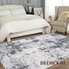 coucheta Machine Washable Area Rugs, Modern Abstract Soft Low Pile Non-Slip Stain Resistant Accent Carpet, for Living Room, Bedroom, Dining Room - 3 of 4
