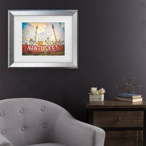 Trademark Fine Art Watson-Hall Nantucket Lightship 2 Boston Matted Framed Art - 1 of 4