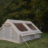 9.8 13ft Inflatable Glamping Camping Tent with Hand Pump 4 Season Waterproof Oxford Cabin Tent with Mesh and Chimney Window-The Pop Home - 2 of 4