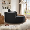 360° Swivel Barrel Chair,Oversized Round Living Room Chair with Deep Seat and Removable Pillows,Chenille Upholstery–Maison Boucle - 3 of 4
