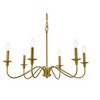 Elegant Lighting Rohan 30 inch chandelier in brass - 3 of 4
