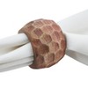 Saro Lifestyle Chunky Wood Dinner Napkin Rings (Set of 4) - 4 of 4