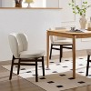 CAVINAS Counter Height Chairs with Ash Wood Legs and Cushioned Seat, Ergonomic Backrest, Upholstered Kitchen Chairs - 4 of 4