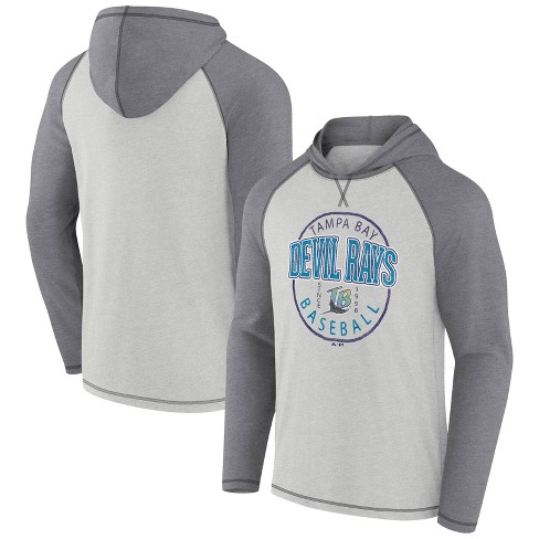 Mlb Tampa Bay Rays Men's Lightweight Bi-blend Hooded Sweatshirt